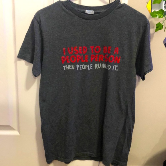 Funny Gray T Shirt - Picture 1 of 3